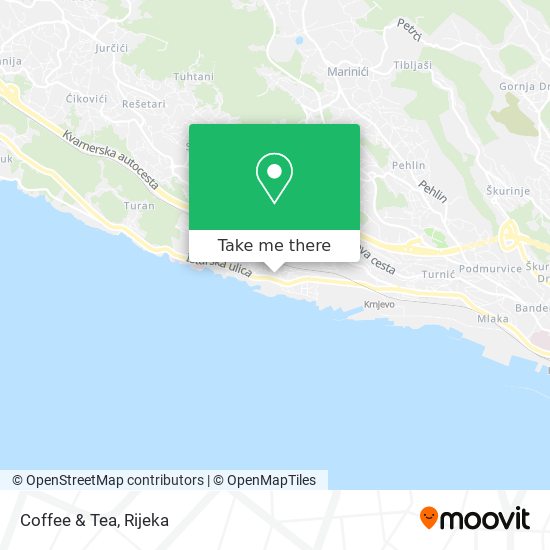 Coffee & Tea map