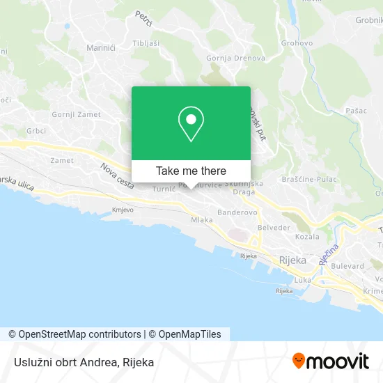 Uslužni obrt Andrea map