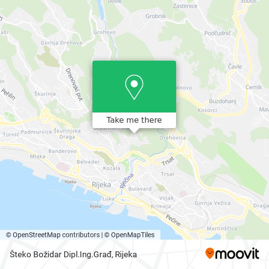 Šteko Božidar Dipl.Ing.Građ map