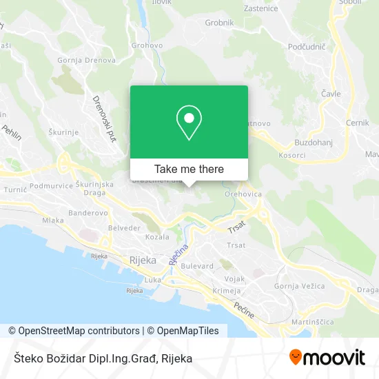 Šteko Božidar Dipl.Ing.Građ map