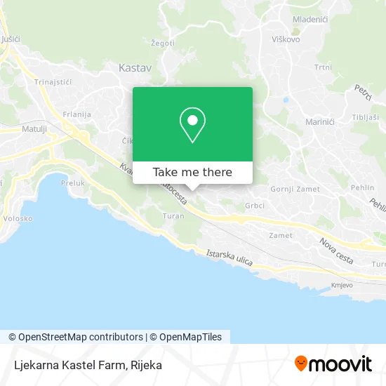 Ljekarna Kastel Farm map