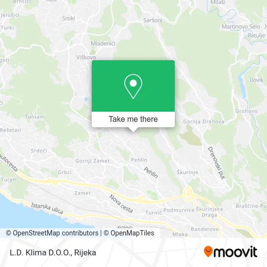 L.D. Klima D.O.O. map