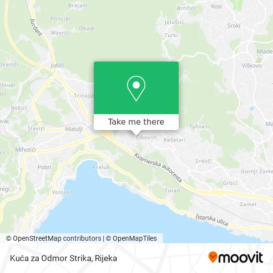 Kuća za Odmor Strika map