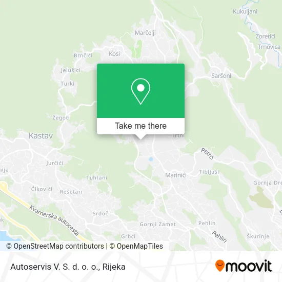 Autoservis V. S. d. o. o. map