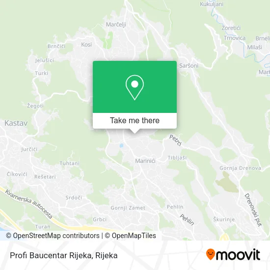 Profi Baucentar Rijeka map