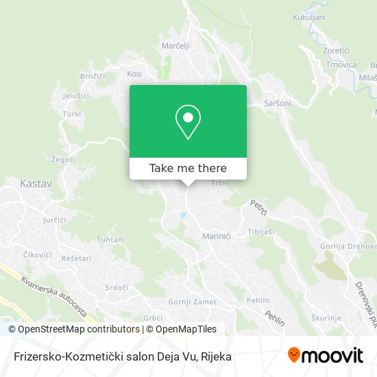 Frizersko-Kozmetički salon Deja Vu map