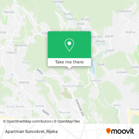 Apartman Suncokret map