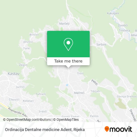 Ordinacija Dentalne medicine Adent map
