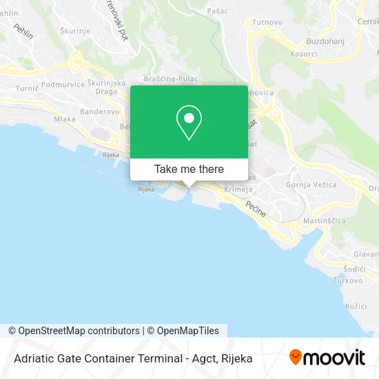 Adriatic Gate Container Terminal - Agct map