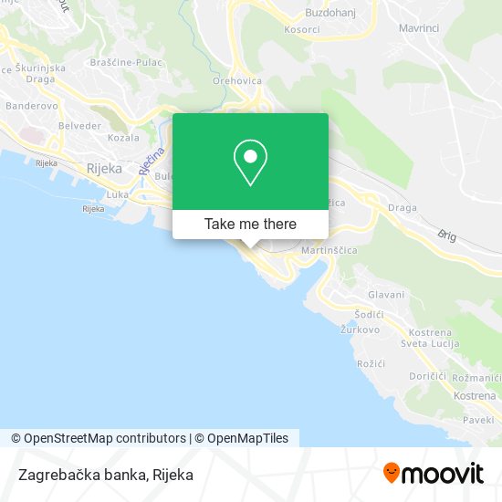 Zagrebačka banka map