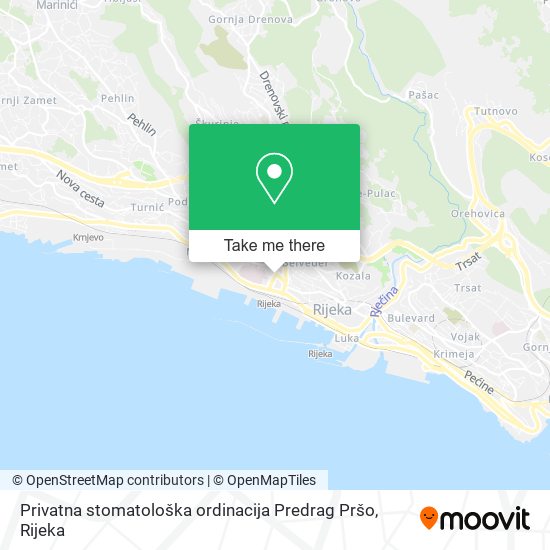 Privatna stomatološka ordinacija Predrag Pršo map