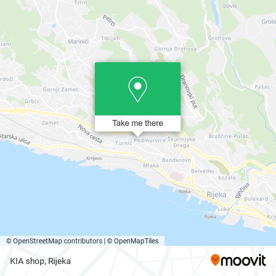 KIA shop map