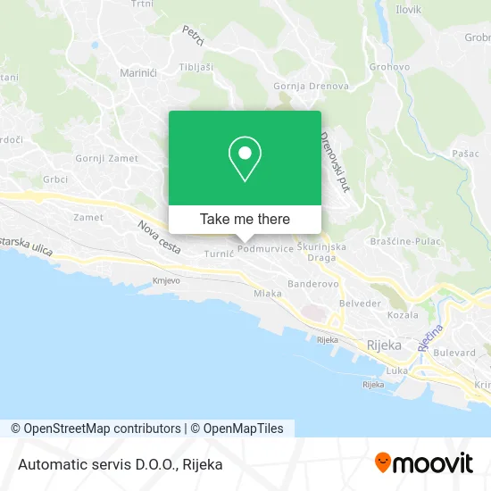 Automatic servis D.O.O. map