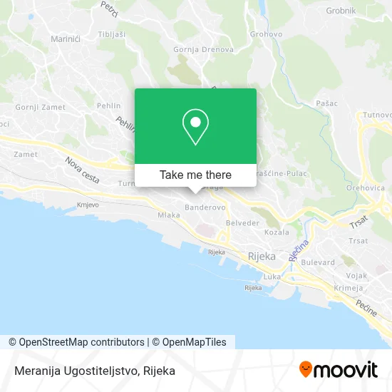 Meranija Ugostiteljstvo map