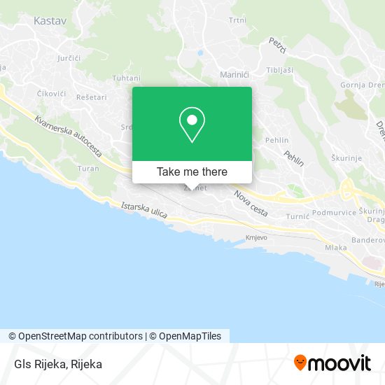 Gls Rijeka map