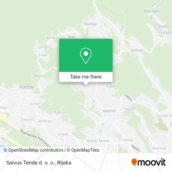 Salvus Tende d. o. o. map