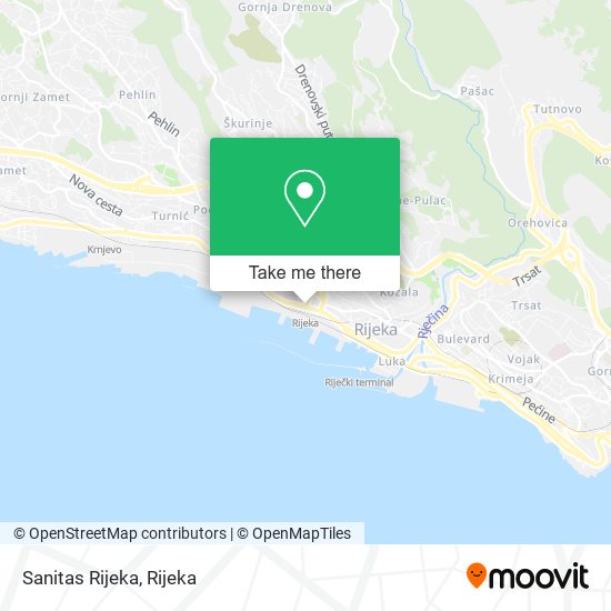 Sanitas Rijeka map