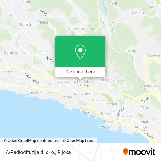 A-Radiodifuzija d. o. o. map