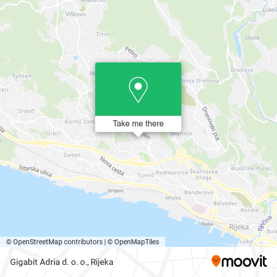 Gigabit Adria d. o. o. map