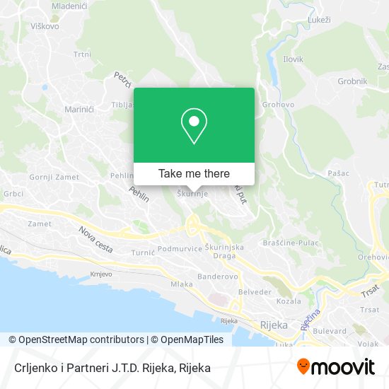 Crljenko i Partneri J.T.D. Rijeka map