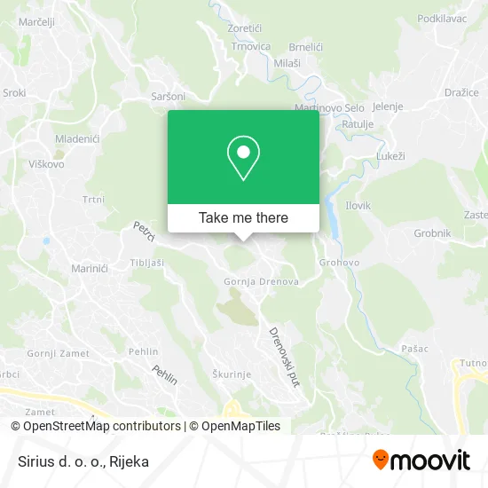 Sirius d. o. o. map