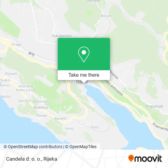Candela d. o. o. map