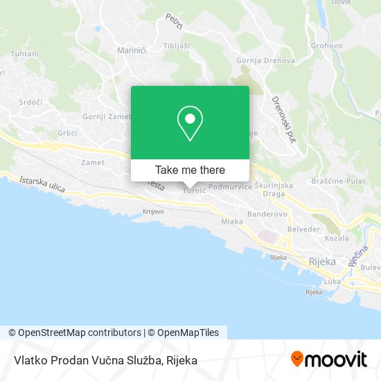 Vlatko Prodan Vučna Služba map