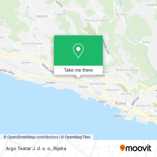 Argo Teatar J. d. o. o. map