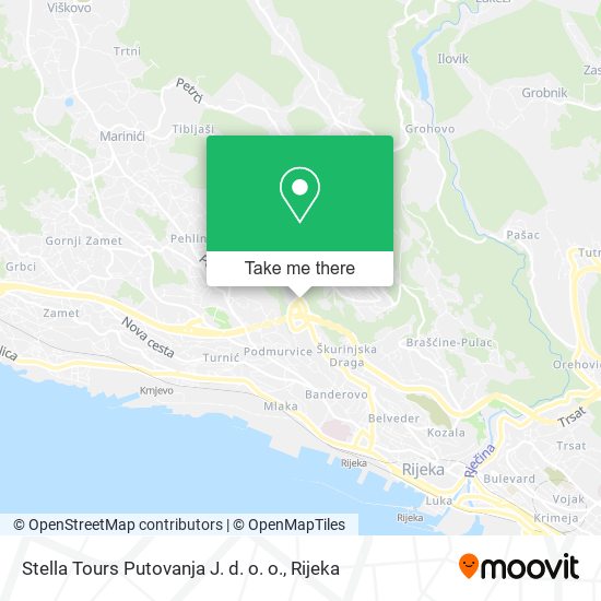 Stella Tours Putovanja J. d. o. o. map