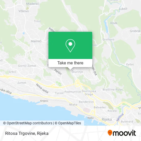 Ritosa Trgovine map