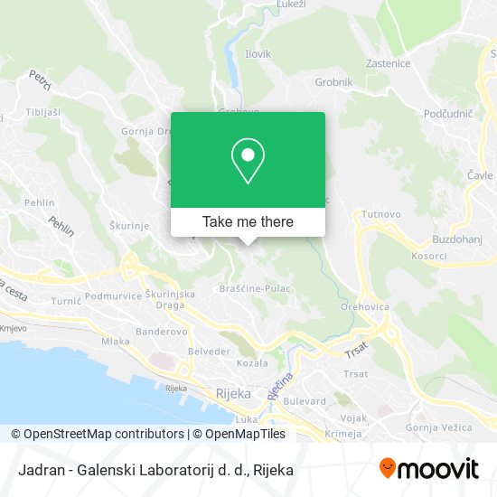 Jadran - Galenski Laboratorij d. d. map