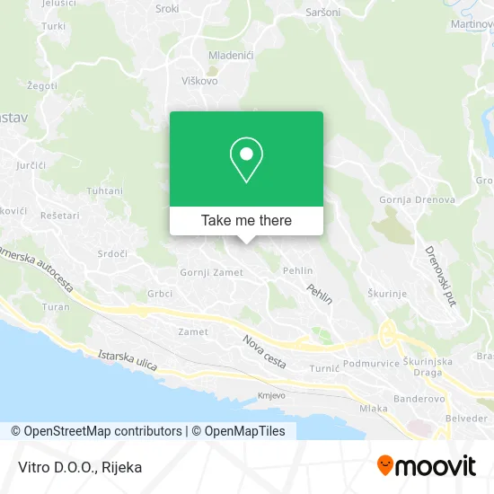 Vitro D.O.O. map