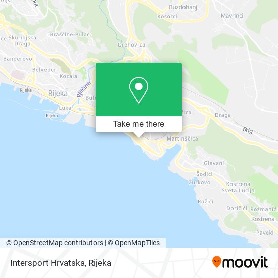 Intersport Hrvatska map