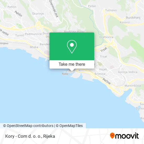 Kory - Com d. o. o. map