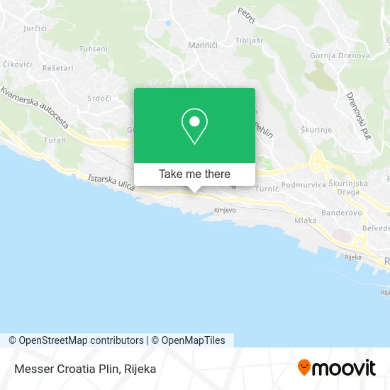 Messer Croatia Plin map