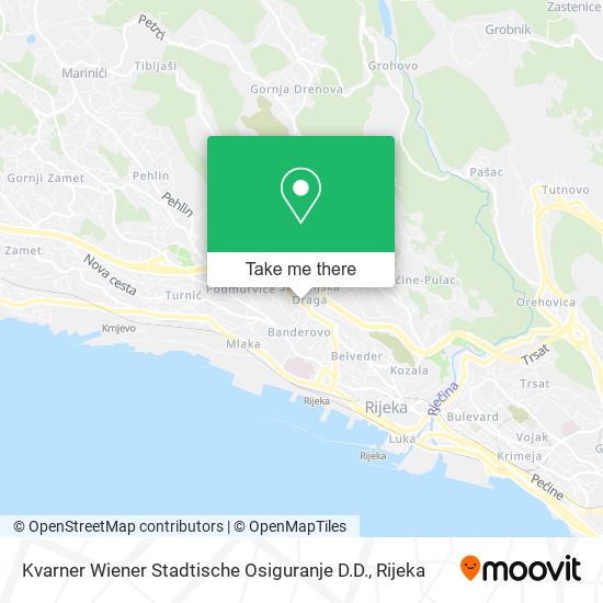 Kvarner Wiener Stadtische Osiguranje D.D. map