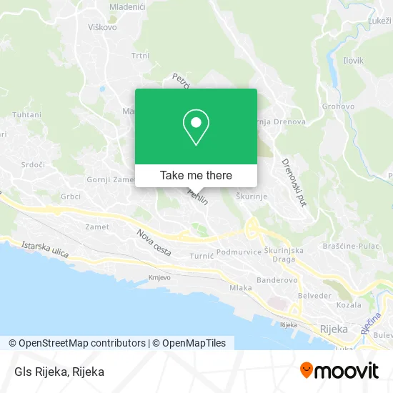 Gls Rijeka map