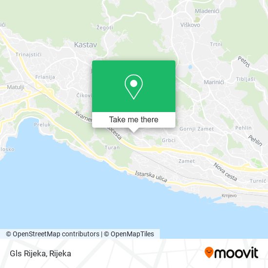 Gls Rijeka map