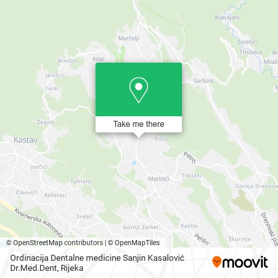 Ordinacija Dentalne medicine Sanjin Kasalović Dr.Med.Dent map