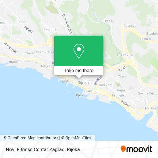 Novi Fitness Centar Zagrad map