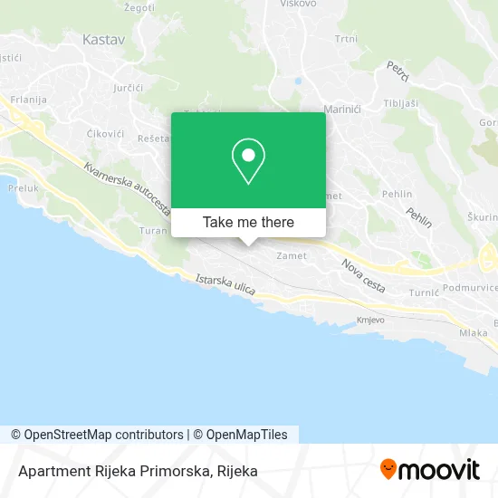 Apartment Rijeka Primorska map