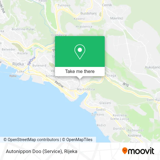 Autonippon Doo (Service) map