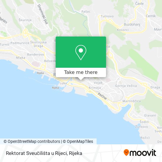 Rektorat Sveučilišta u Rijeci map