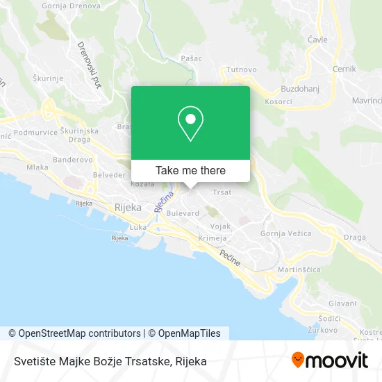 Svetište Majke Božje Trsatske map