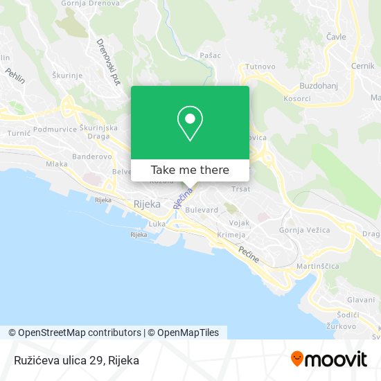 Ružićeva ulica 29 map