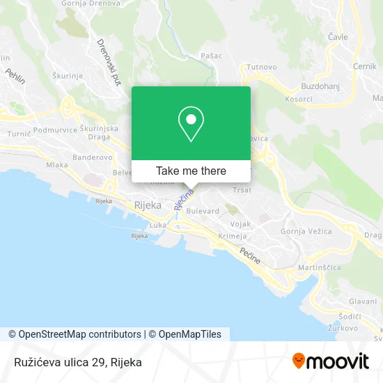 Ružićeva ulica 29 map