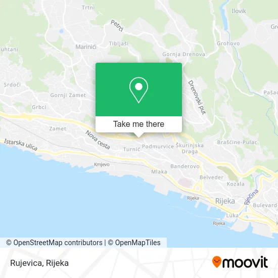 Rujevica map