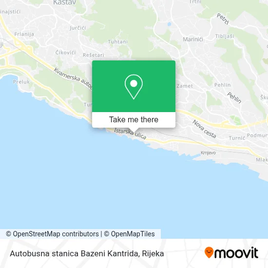 Autobusna stanica Bazeni Kantrida map