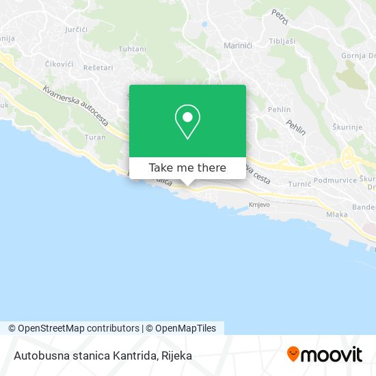 Autobusna stanica Kantrida map