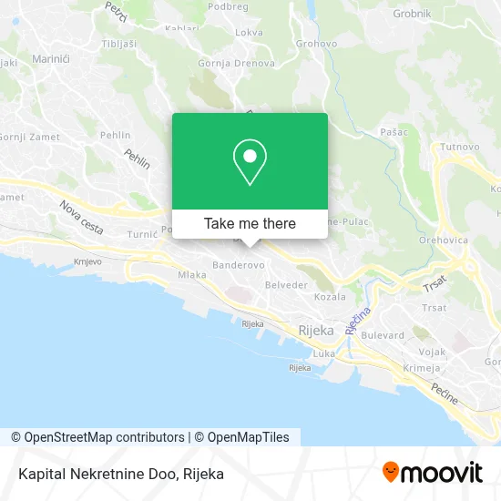 Kapital Nekretnine Doo map
